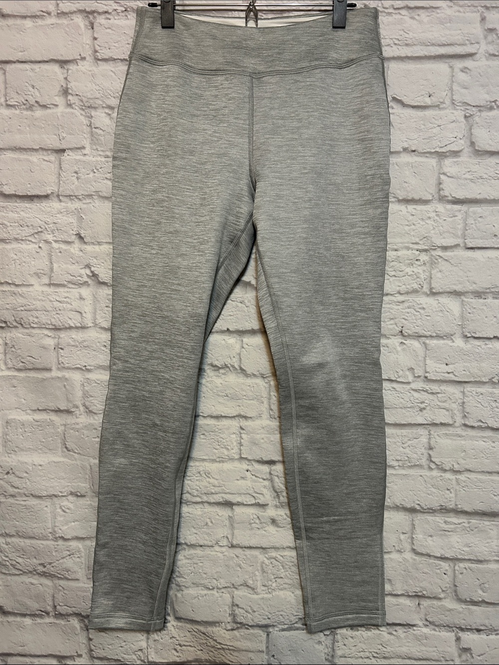 Lands’ End fleece lined Grey Active Leggings